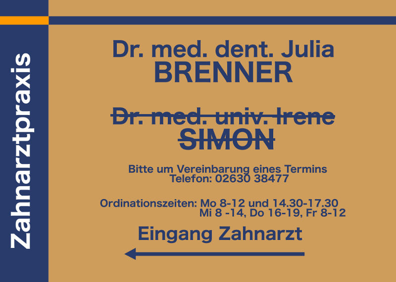 Zahn&auml;rztin Brenner